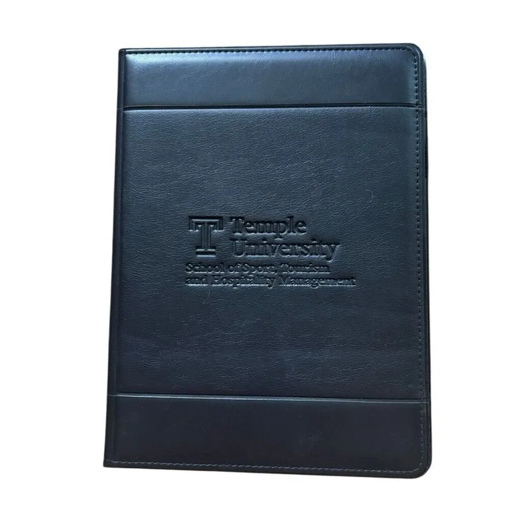 Temple University School of Sport Tourism Hospitality Management Padfolio Black